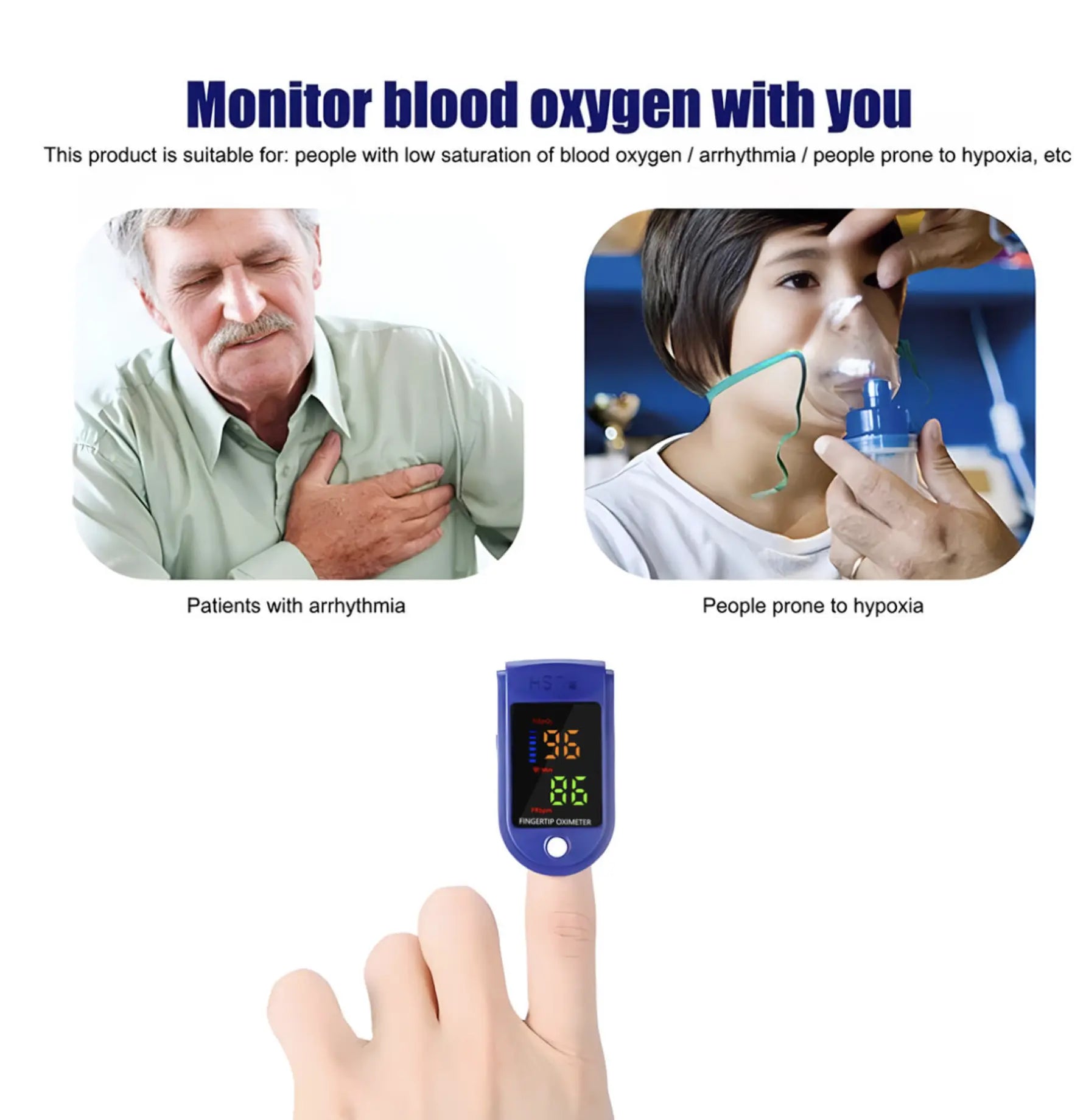 Medidor de glucosa en sangre (5 segundos/99 % de precisión)